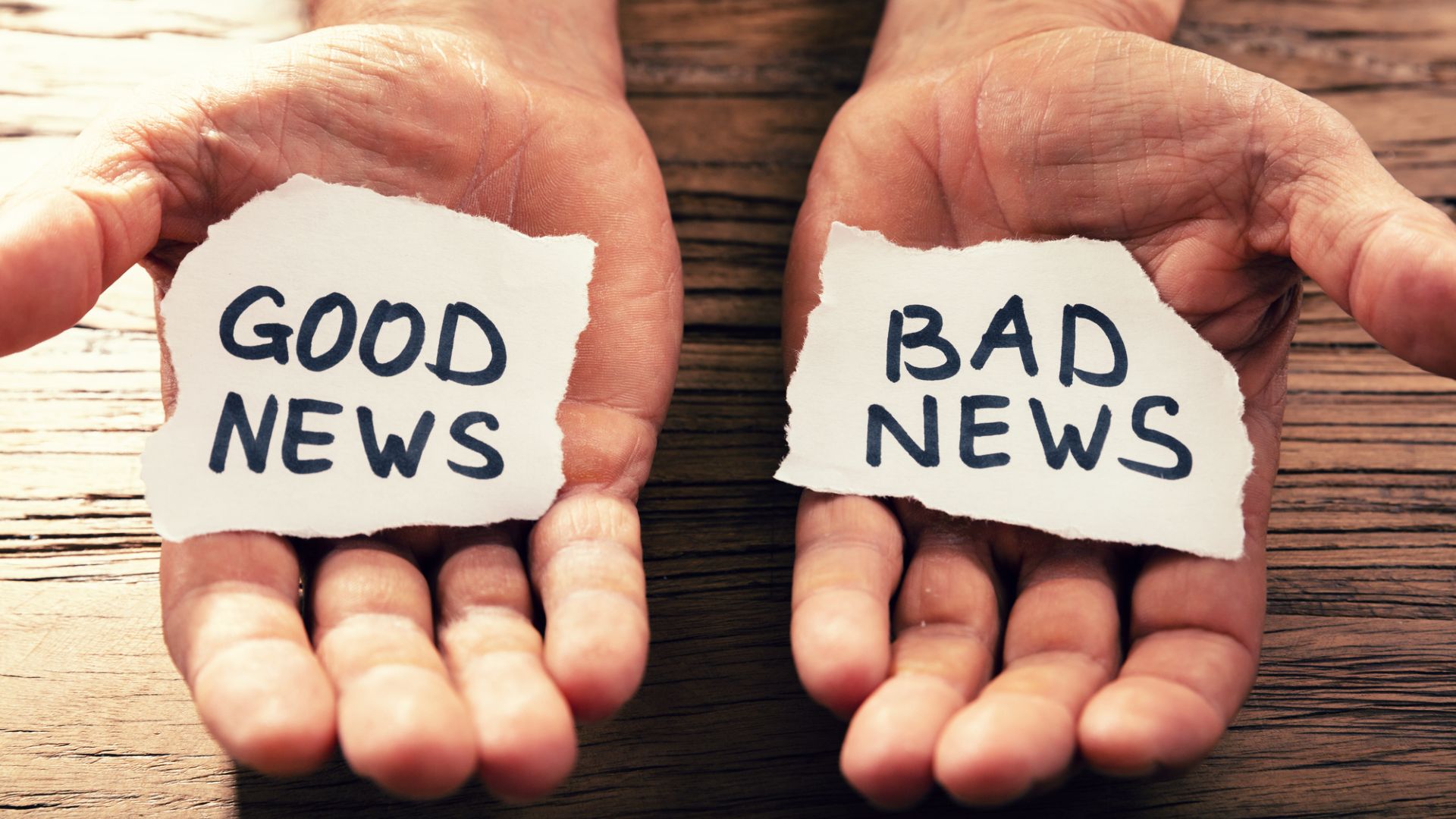 בדיחה – חדשות טובות וחדשות רעות